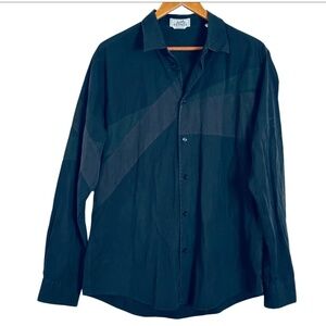 Hermes Paris Luxury Vintage Buttons Up Shirt black size 43/17